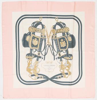 Hermès, a 'Brides de Gala' silk scarf.