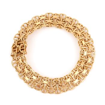 ARMBAND, 18K guld, H Michelsson Eftr, Stockholm,1963. Vikt ca 33,08 g.