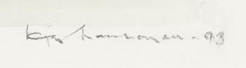 Egon Meuronen, watercolour, signed and dated -93.