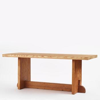 Axel Einar Hjorth, a stained pine "Lovö" table, Nordiska Kompaniet, Sweden, 1930s.