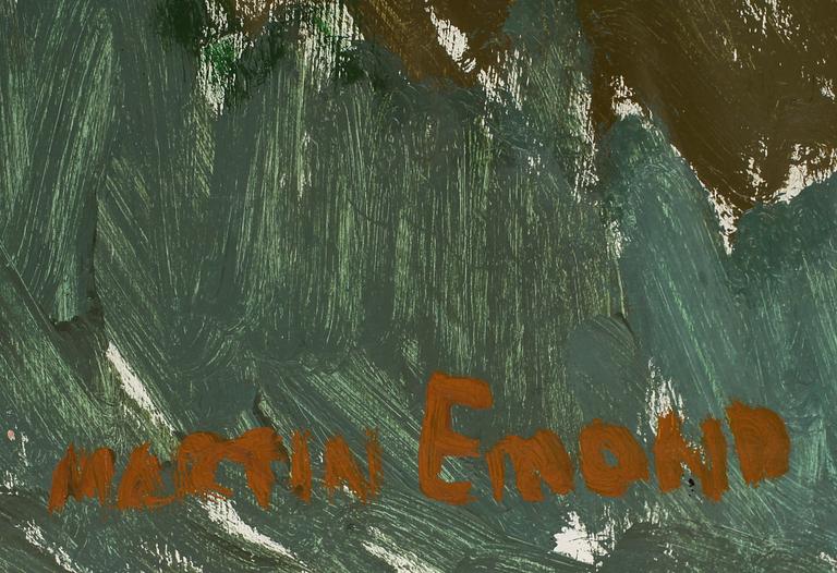 MARTIN EMOND, olja på pannå, signerad.