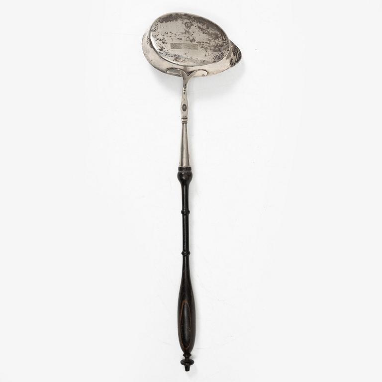 Pehr Fredrik Palmgren, soppslev, silver, Stockholm, verksam 1850-1878.