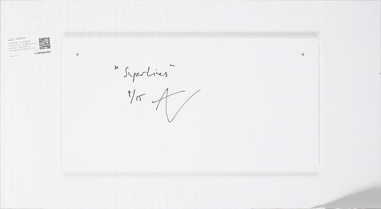 ANDREAS LUNDBERG, "Super lines", gicleetryck på plexiglas, signerad och numrerad a tergo 9/15.