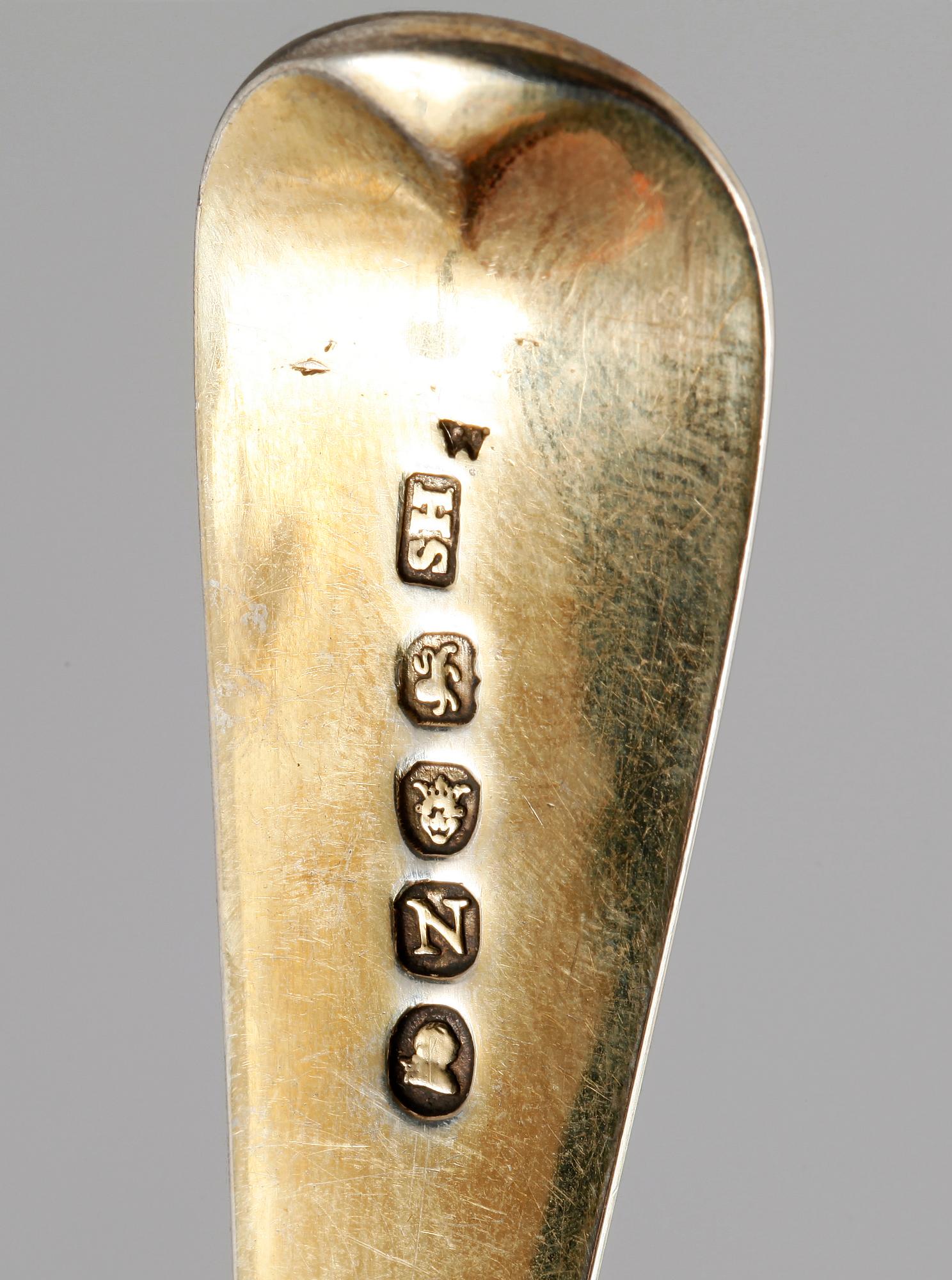 SKEDAR, 2 st, silver, London. 1700-1800-tal.