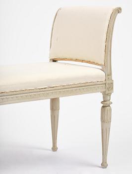 A pair of late Gustavian stools by C. J. Wadström (master in Stockholm 1788-1816).