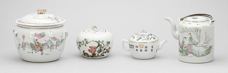 PARTI PORSLIN, 6 delar, Kina, 1900-tal.
