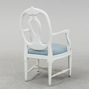 A late 18th century Gustavian armchair.