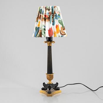 Table lamp, Empire style, mid-20th Century.