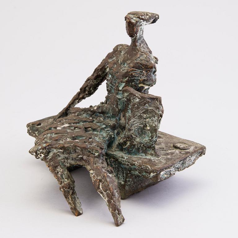 KARI JUVA, a bronze sculpture, signed and dated -88.