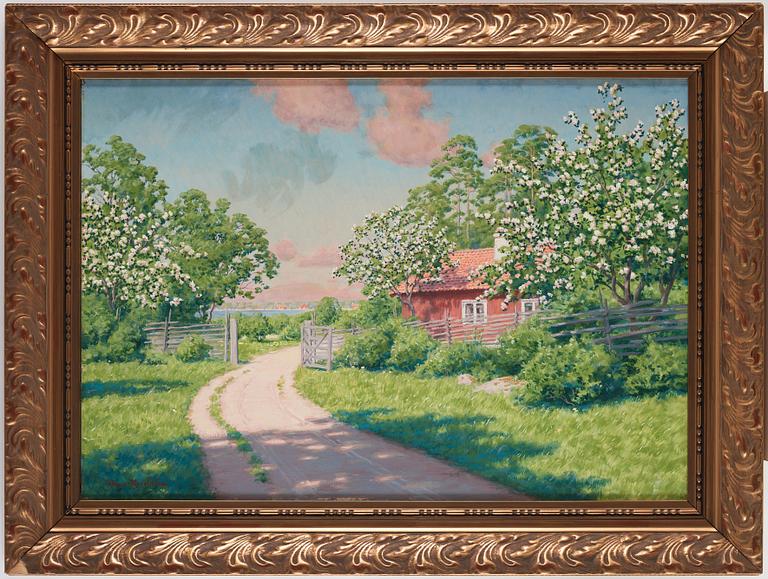 Johan Krouthén, "Sommarlandskap" (Summer landscape).
