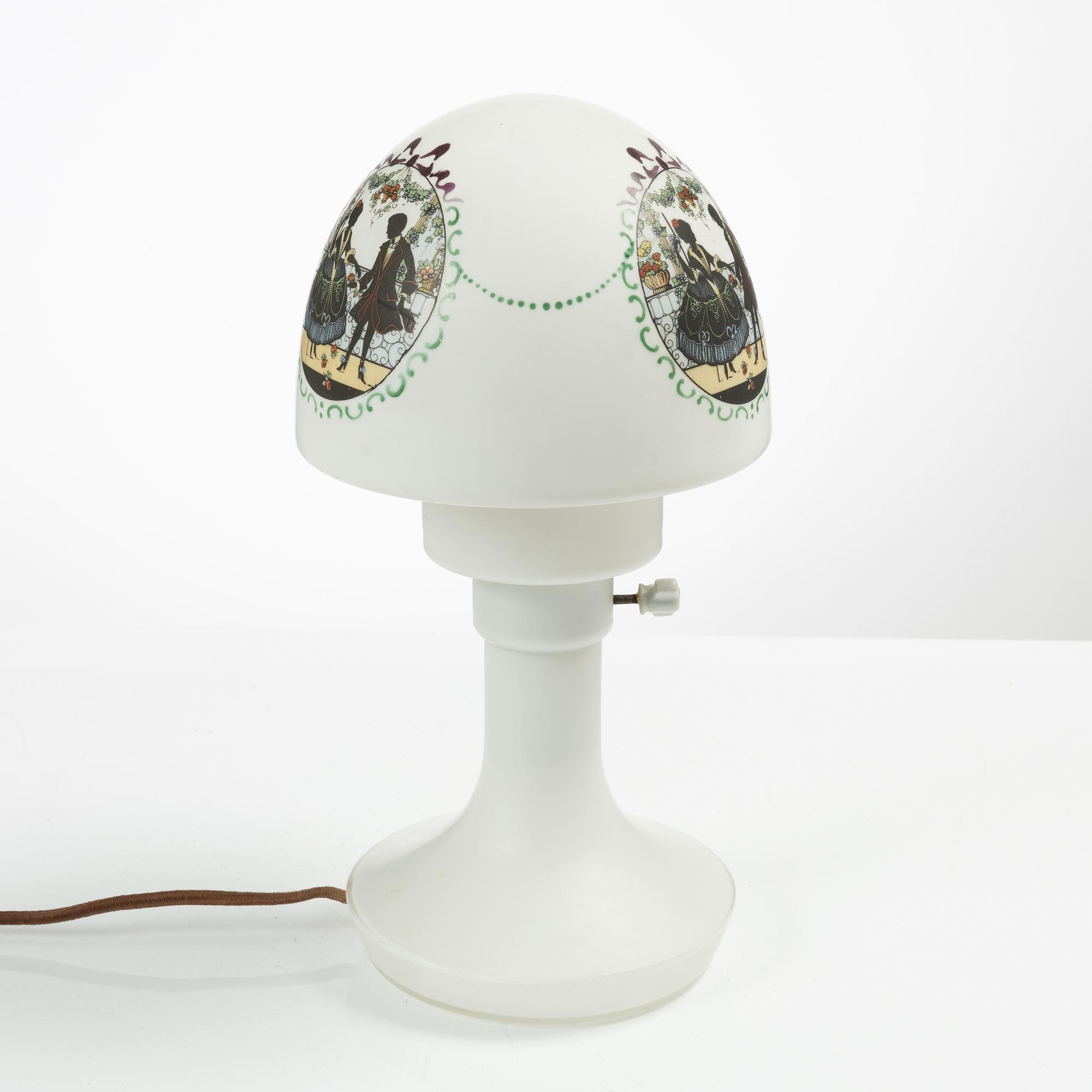 Bordslampa, 1900-talets första hälft.