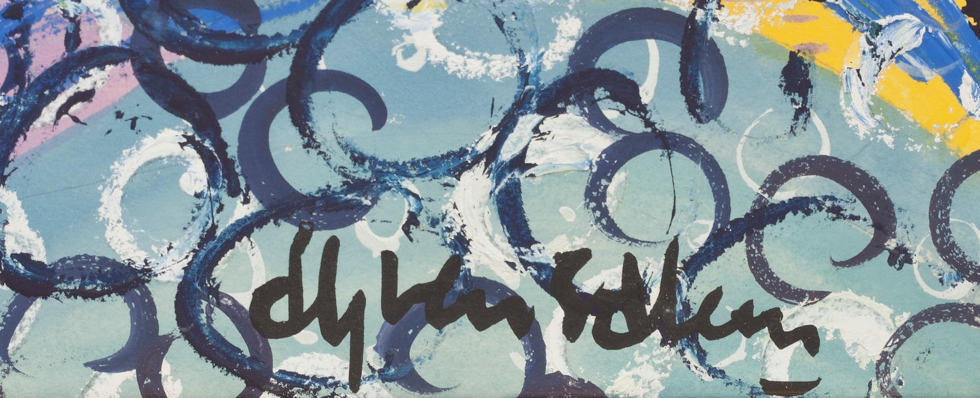ALY BEN SALEM, gouache, signerad.