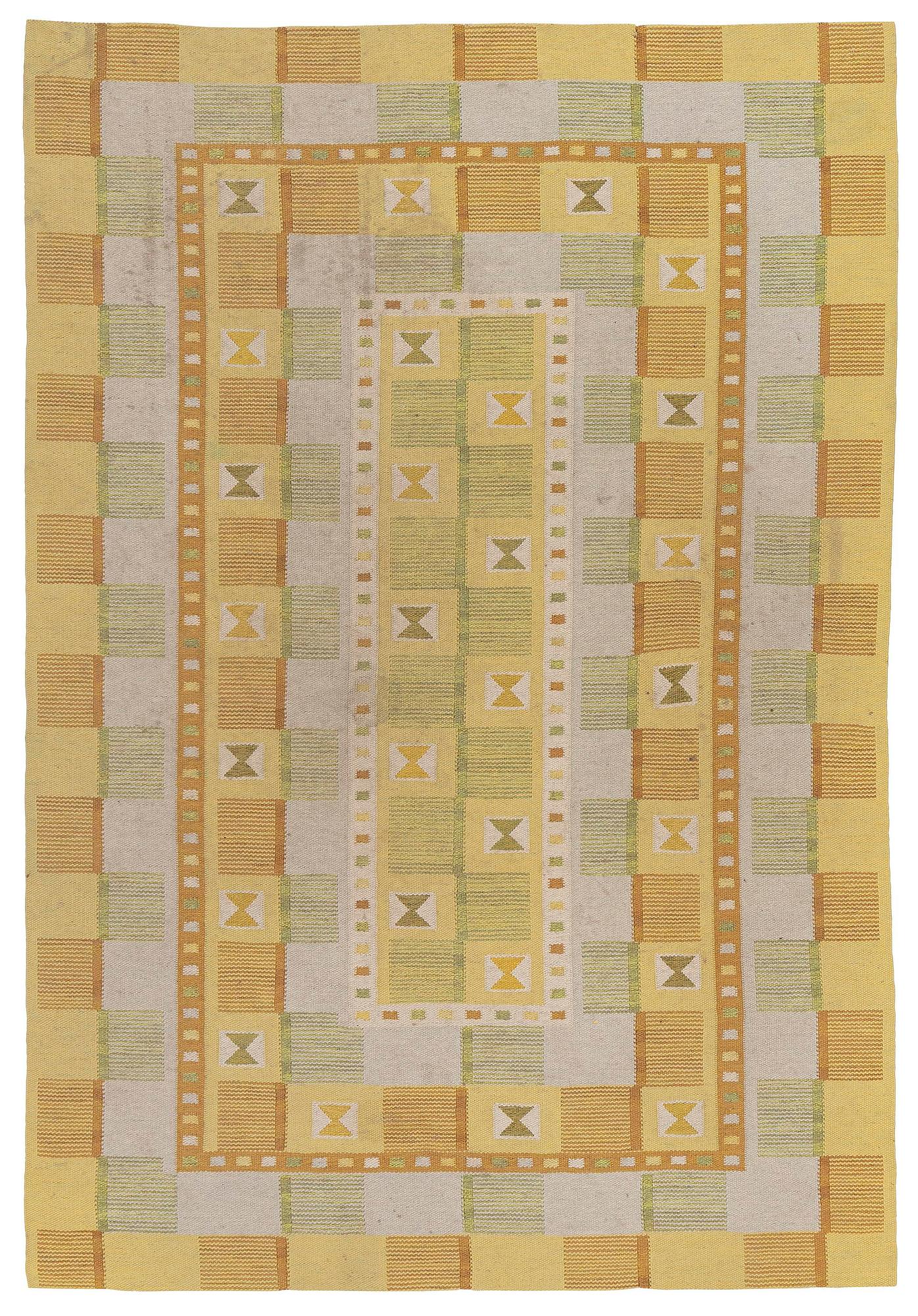 Svea Norén, a tapestry weave carpet, c. 296 x 203 cm, unsigned.