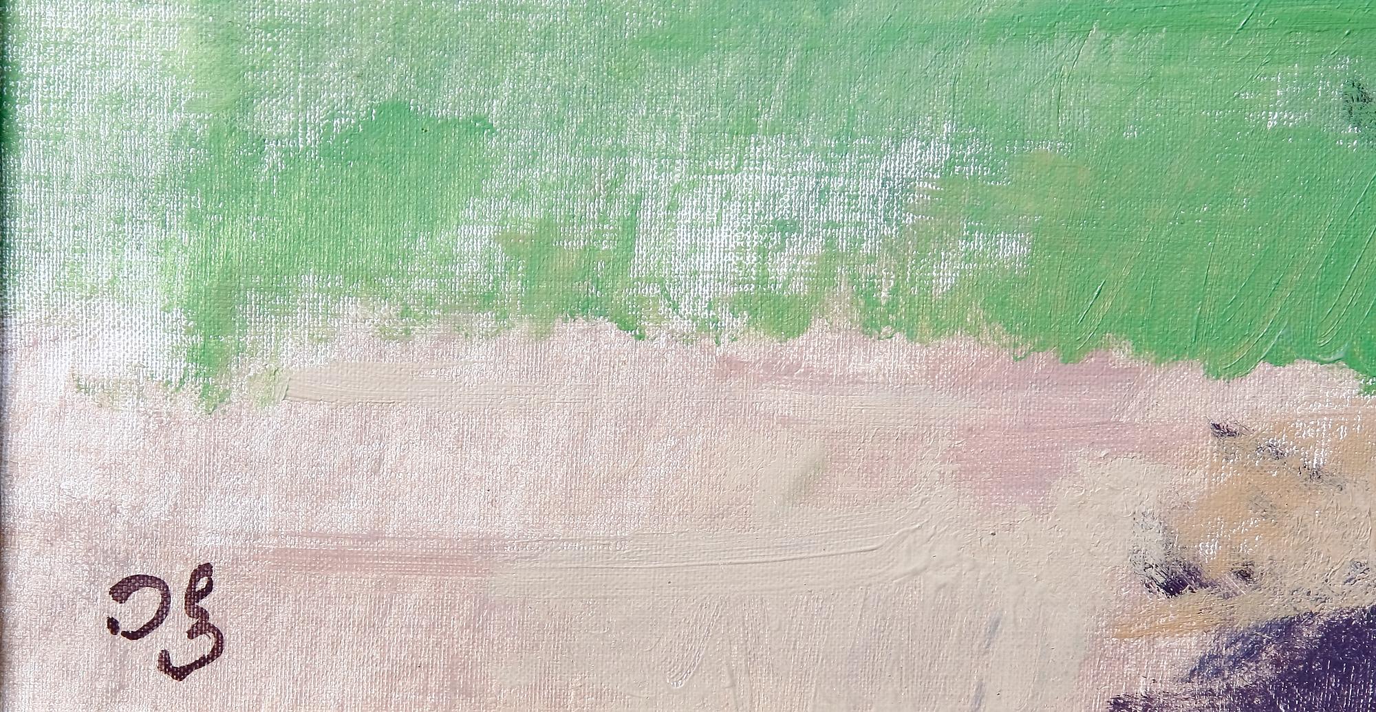 ZUHR, HUGO, olja på duk, monogramsign.