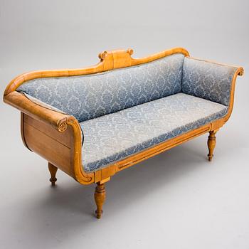SOFFA MED 4 STOLAR, Karl Johan, 1800-talets mitt, Sverige.