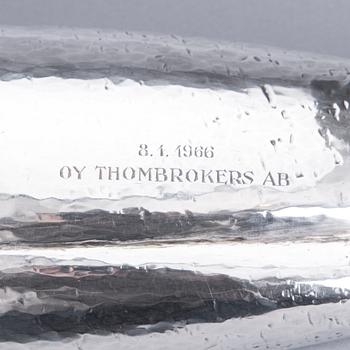 TAPIO WIRKKALA, SKÅL. Silver 916. Sign. TW. Kultakeskus, Tavastehus 1966.