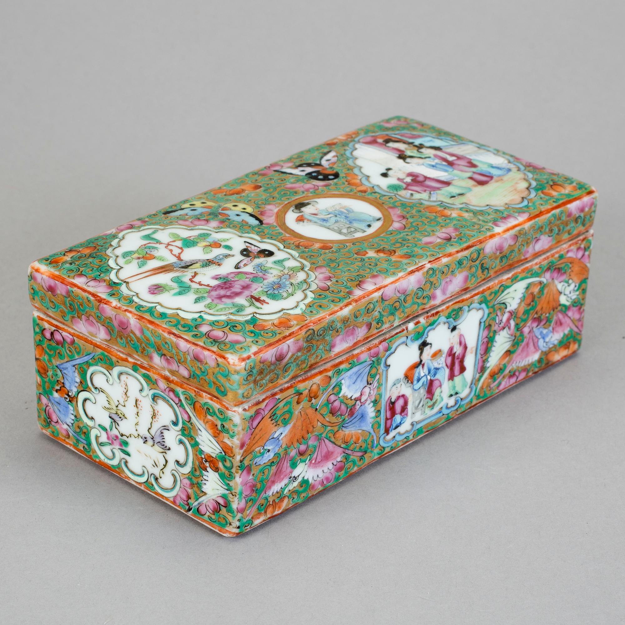 ASK, porslin, Kanton, Kina, Qingdynastin, 1800-tal.