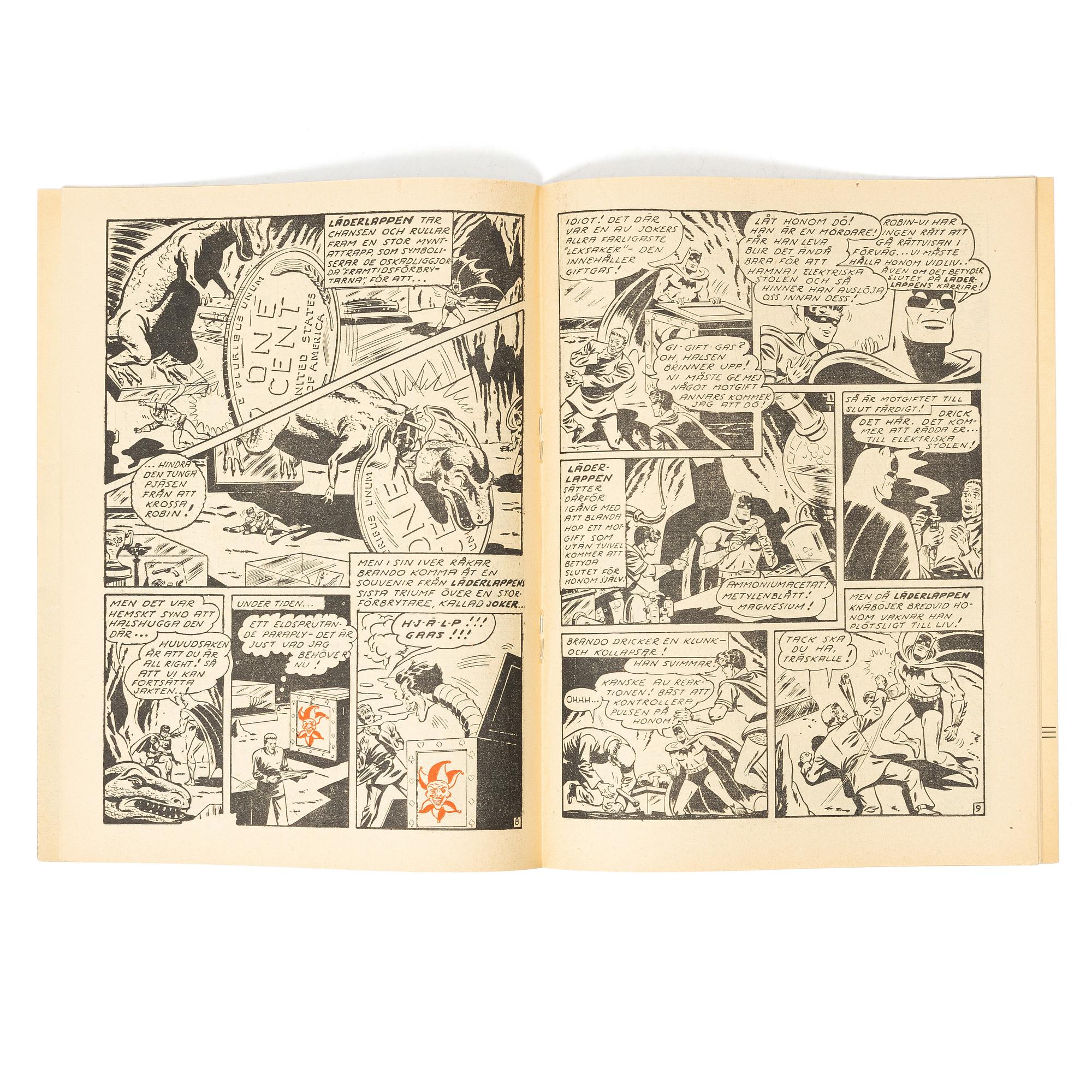 Comic book, "Stålmannen", No. 4, 1949.