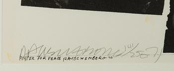 Robert Rauschenberg, "Poster for peace Rauschenberg 70".