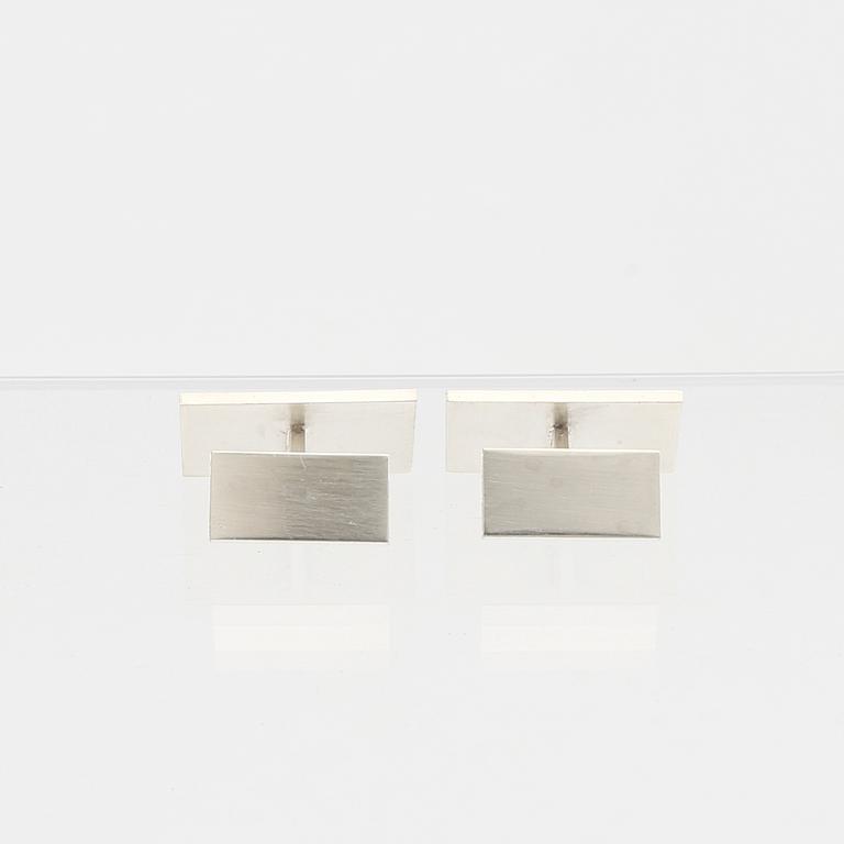 Wiwen Nilsson, a pair of sterling silver cufflinks, Lund 1965.