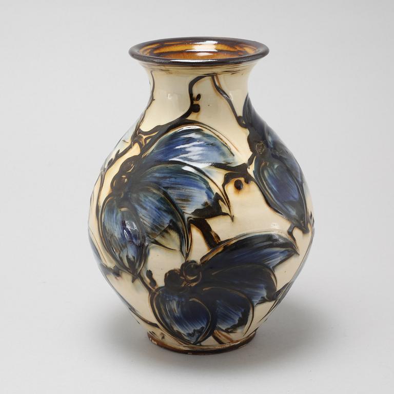 A ceramic vase by Herman Kähler, unclearly signed and marked "Danmark", 20th century.