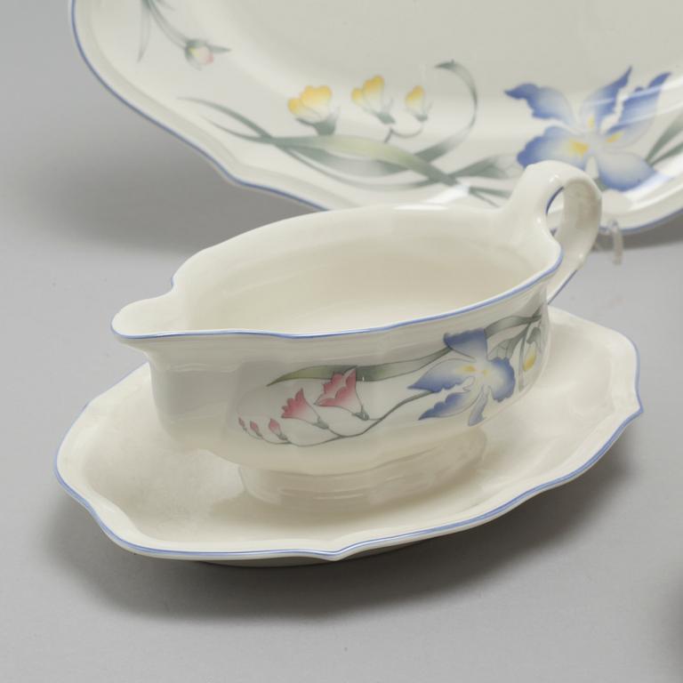 SERVISDELAR, porslin, 40 st, "Riviera", Villeroy & Boch, 1900-talets slut.