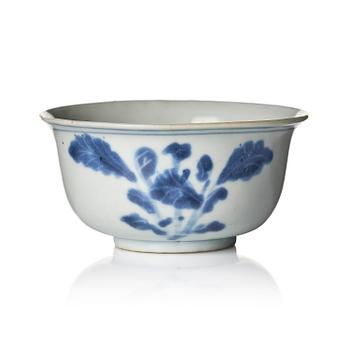 1173. A blue and white bowl, Qing dynasty, 17th century.