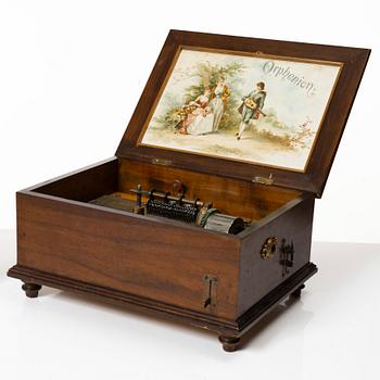 Speldosa, Orphenion, Tyskland, omkring år 1900.