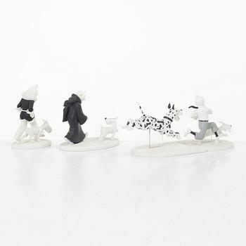 Tintin, collectible figures, 10 pcs, "Hors Serie", Hergé Moilins art, 2013-2015.