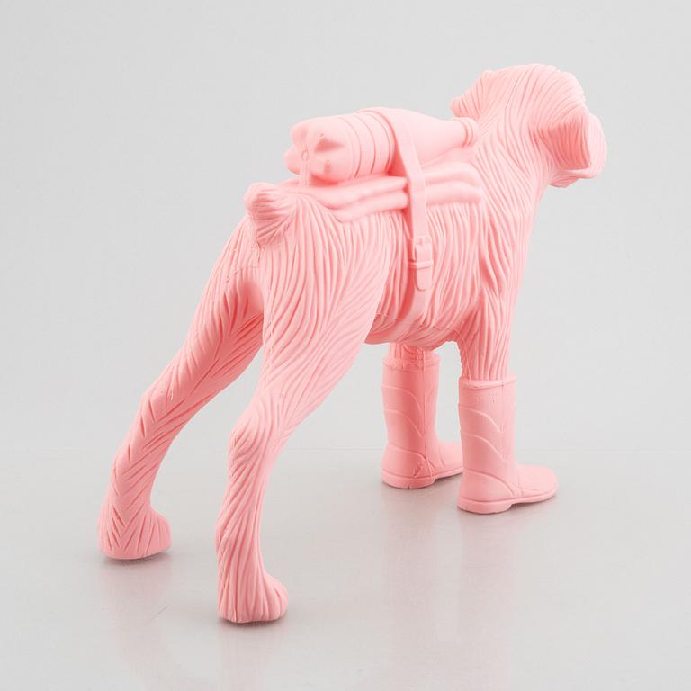 William Sweetlove, "Cloned Schnauzer with water bottle". (Pink).