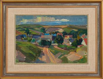 Gerhard Wihlborg, oil on panel, signed.