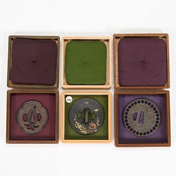 Tsuba, 3 pcs, Japan, Edo.