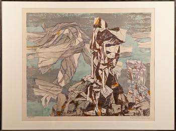 SIGURD WINGE, litografi, signerad och numrerad 81/260. Datering -61.