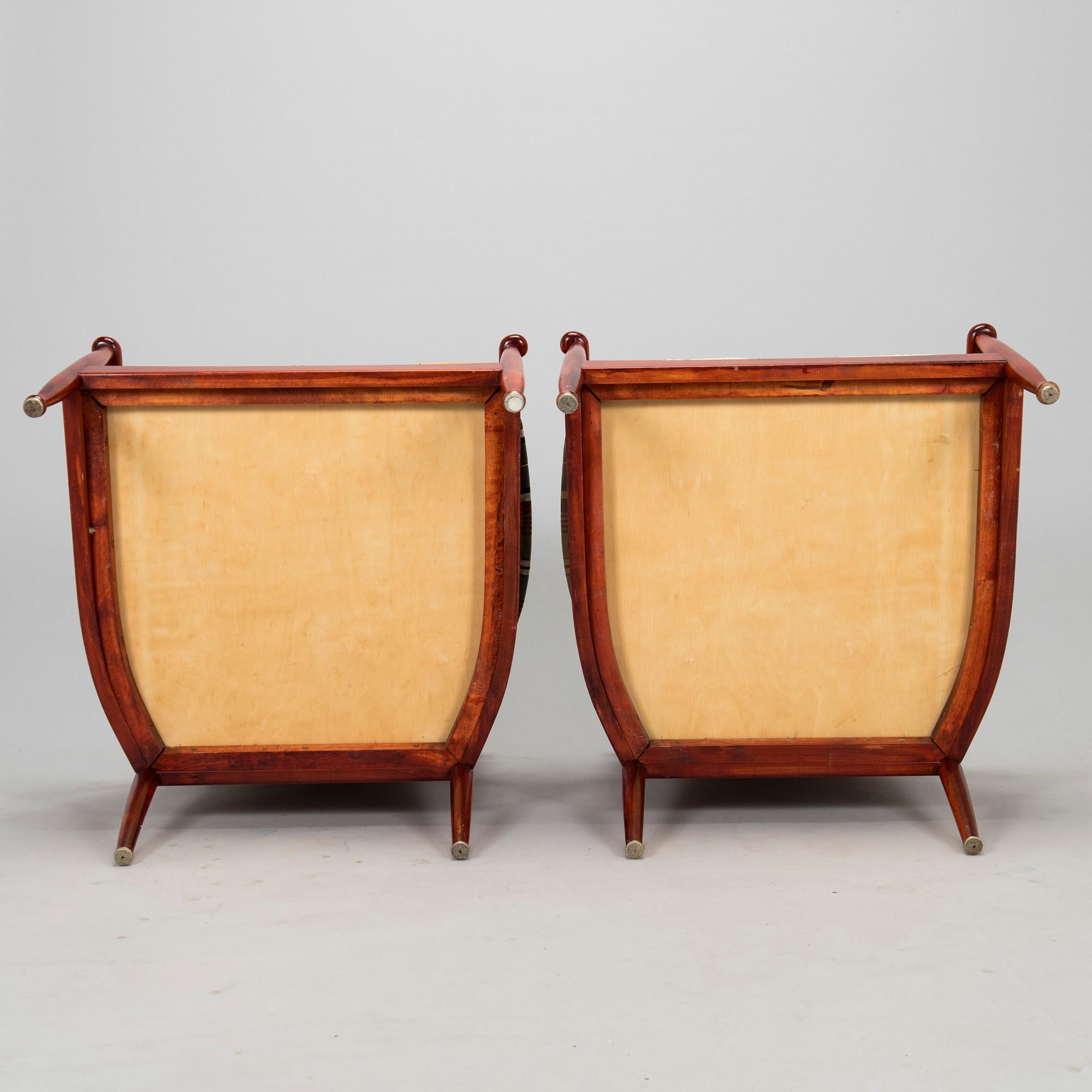 Kerstin Hörlin-Holmquist, a pair of "Skrindan" armchairs for OPE Möbel, second half of the 20th century.