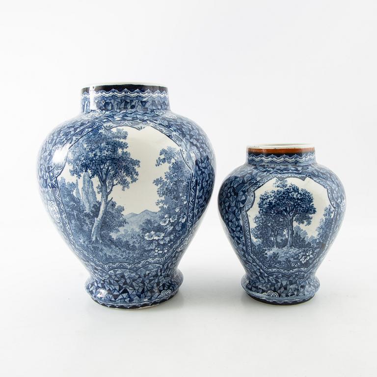 Vases/Urn 5 pcs Rörstrand/Villeroy Boch etc. early 20th century porcelain.