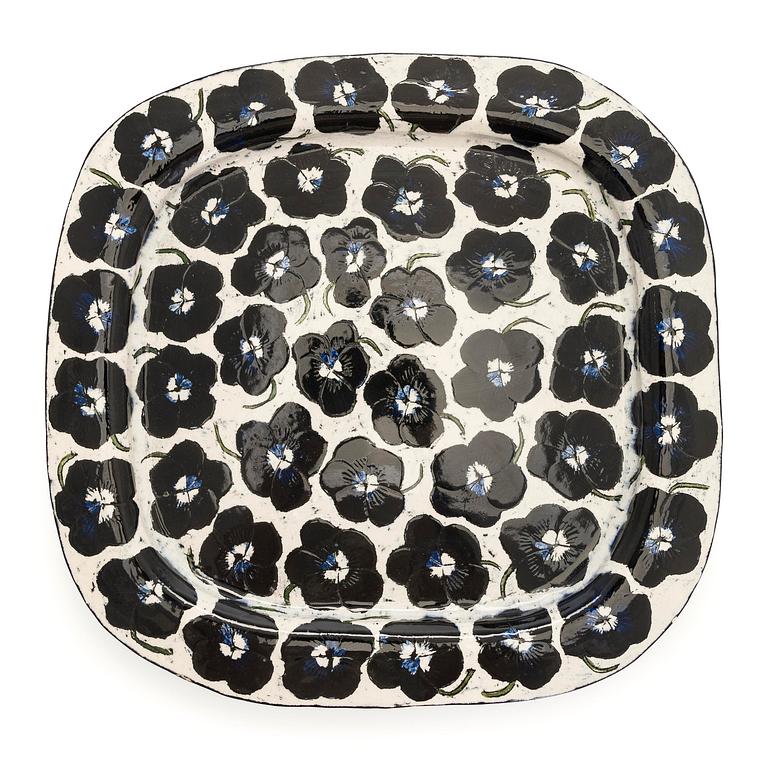 Birger Kaipiainen, dekorationsfat, stengods signerat Kaipiainen.