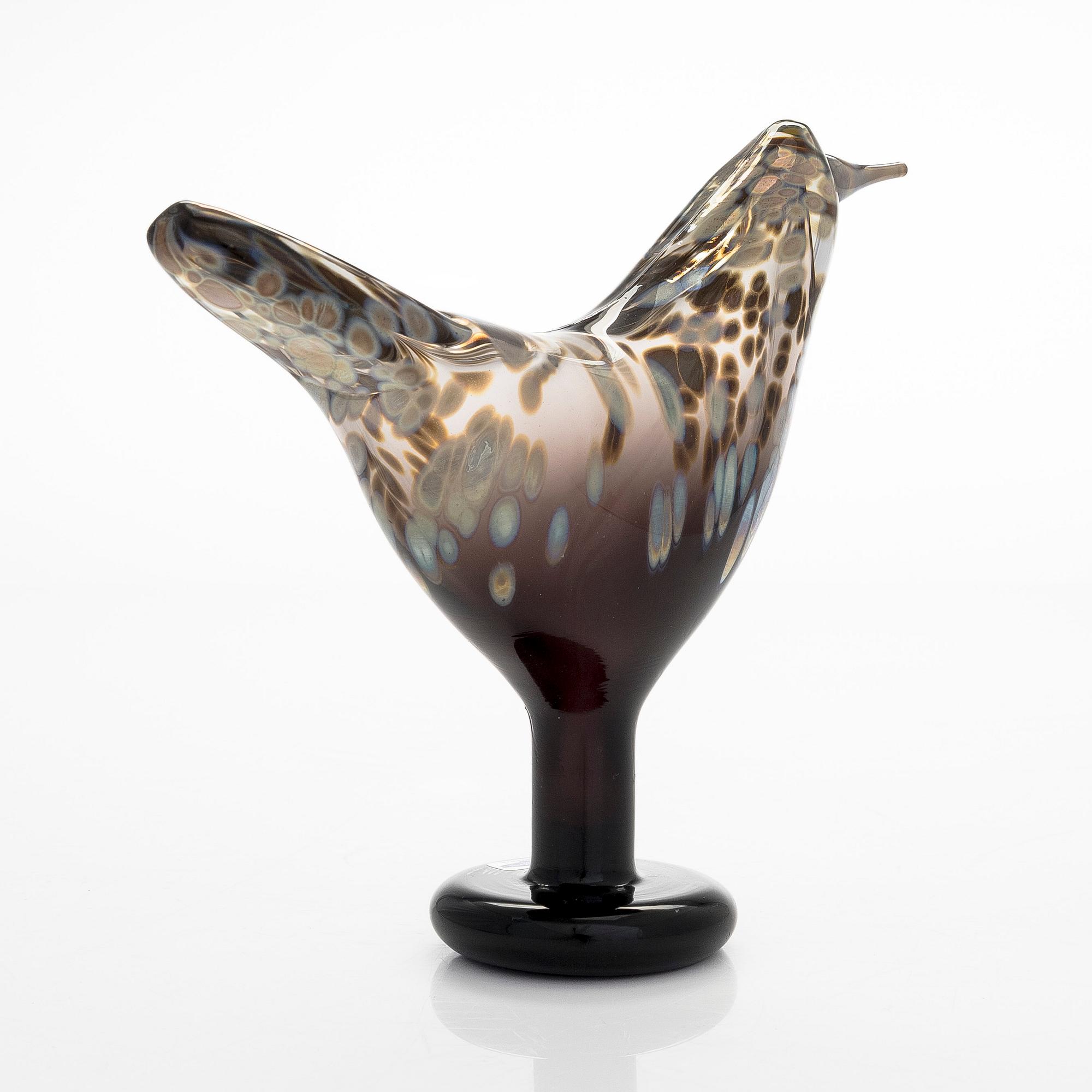 Oiva Toikka, A glassbird, 'Songtrush', signed Oiva Toikka Nuutajärvi.