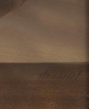 JOHANN SAMUEL ARNHOLD, akvarell, sign.