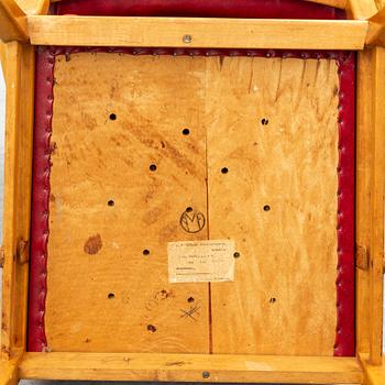 AXEL LARSSON, a Swedish Modern birch easy chair, åtölj, Swedish Modern, Svenska Möbelfabrikerna, Bodafors, 1940's.