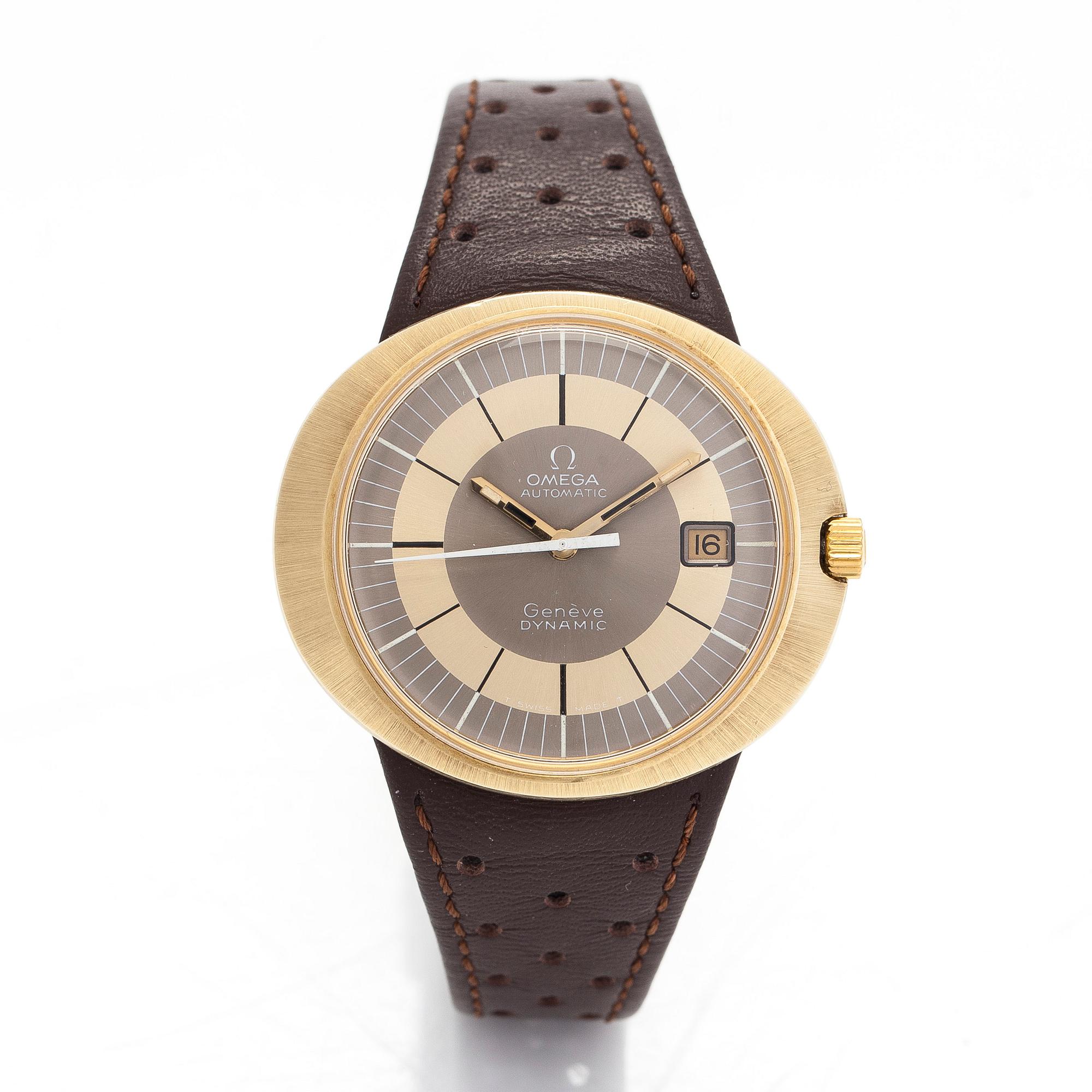 Omega, Genève, Dynamic, armbandsur, 41,5 x 36,5 mm.