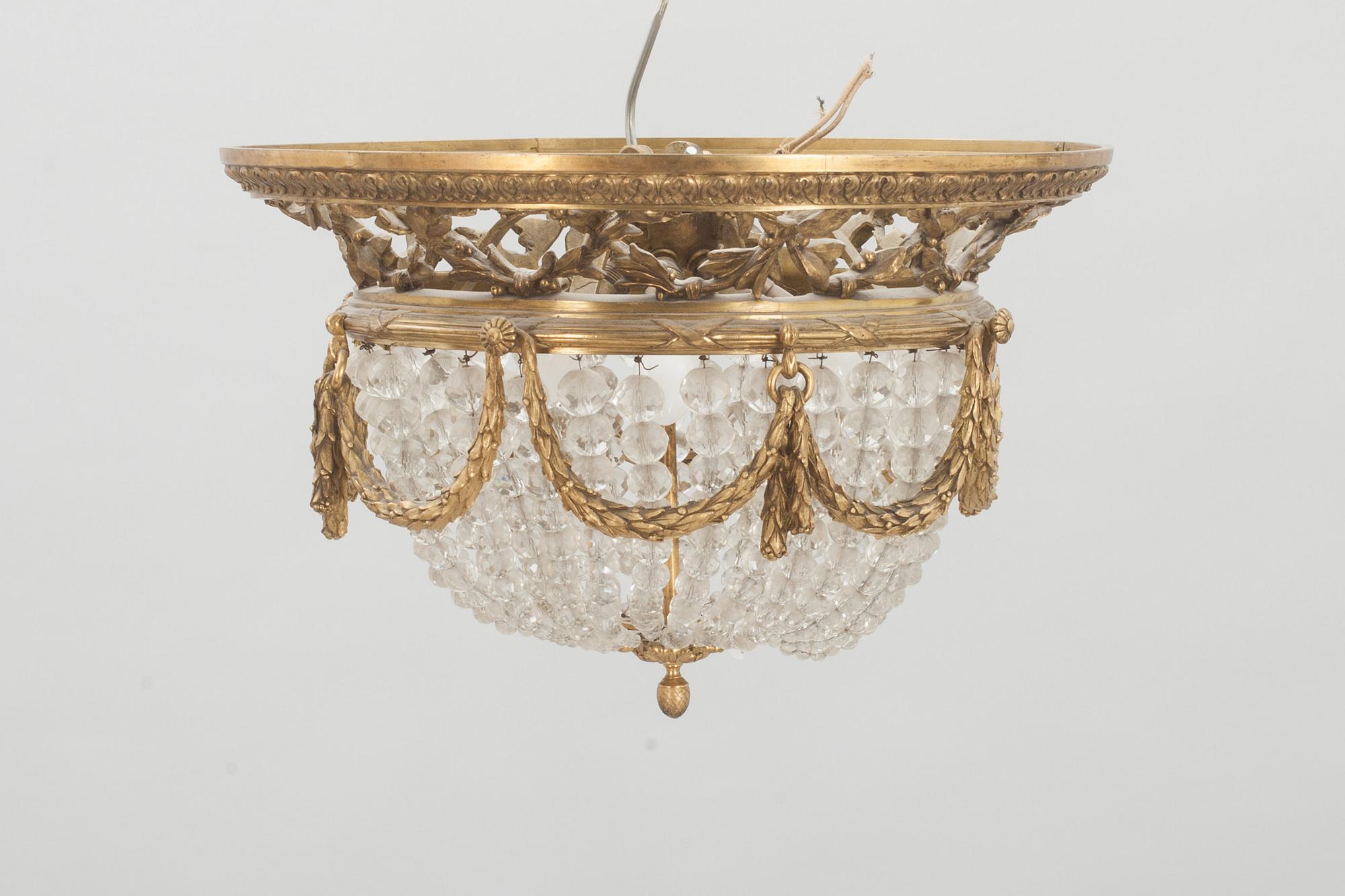 TAKAMPEL, 1800-talets slut. Diam 50 cm.