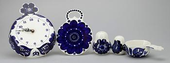 PORSLIN, 5 delar, Gunvor Olin Grönqvist samt Ulla Procopé. Arabia, 1960-tal.