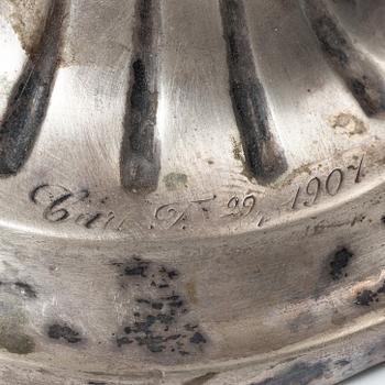 Candelsticks, a pair, silver, Sweden 1795.