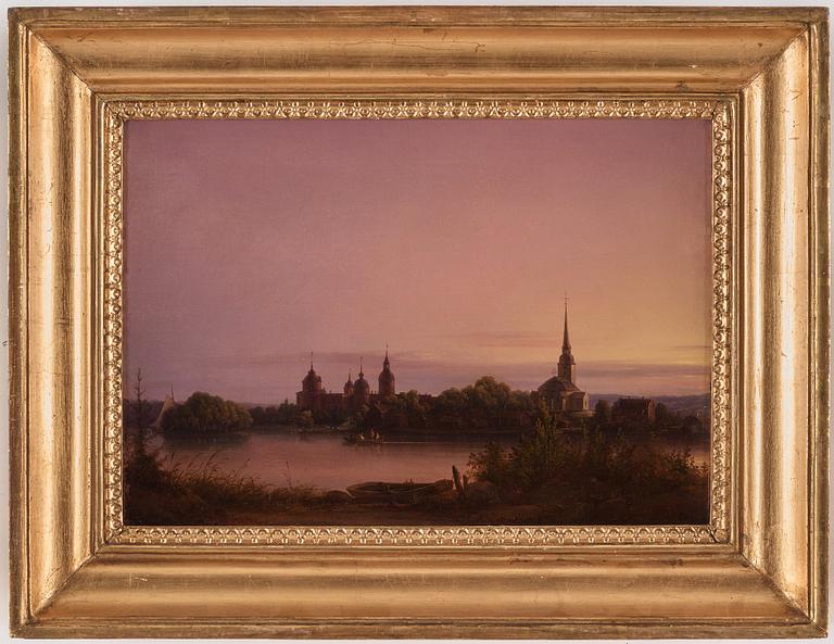Joseph Magnus Stäck, Vy av Gripsholms slott och Mariefreds kyrka.