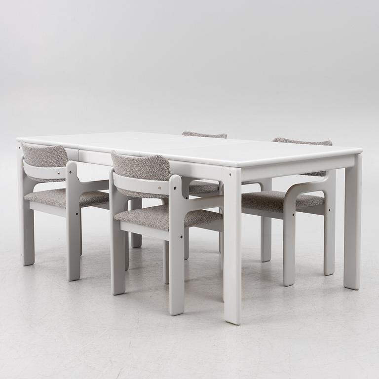 Eero Aarnio, matgrupp, 5 delar, "Flamingo", Asko, Finland, 1970-tal.