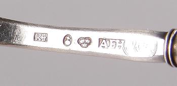 BÅLSLEV SAMT SÅSSLEV, silver, AF Hellman resp Sven Petter Dahlgren, Uppsala 1840 resp 1854.