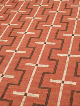 RUG. Flat weave. 238 x 145,5 cm. Signed JBV (Johanna Brunssons Vävskola).