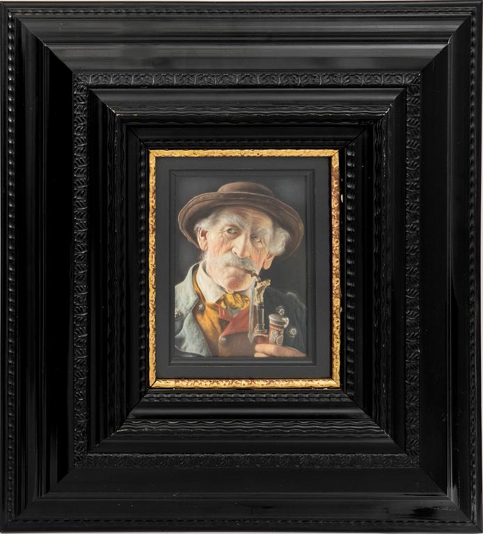 Christian Heuser, porträtt, 2 st.
