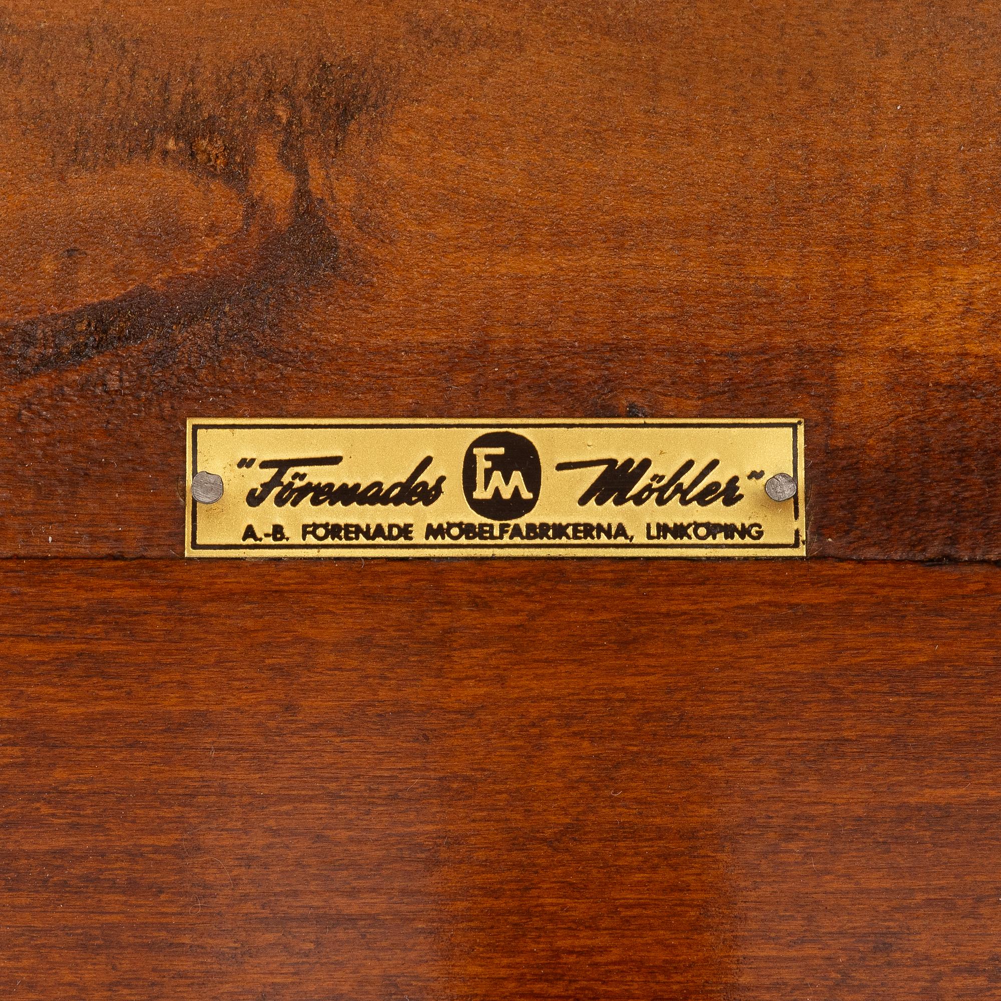 Svante Skogh, soffa, Swedish Modern, Förenade möbelfabrikerna, Linköping, 1940-tal.