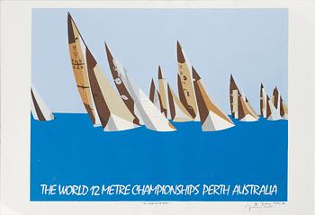 Franco Costa, "The World 12 Metre Championship Perth Australia"/"All clear at the start".